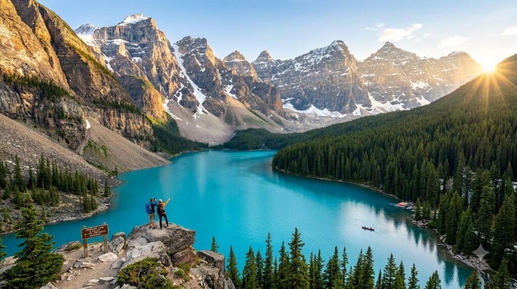 Moraine Lake in Valley of the Ten Peaks Banf