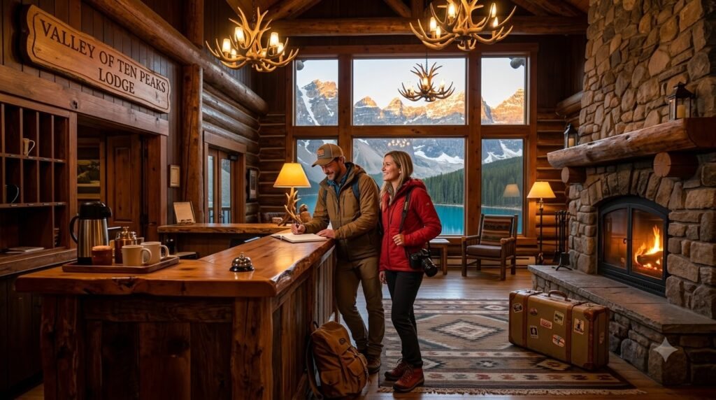 Couple at Banff lodge included in tour package